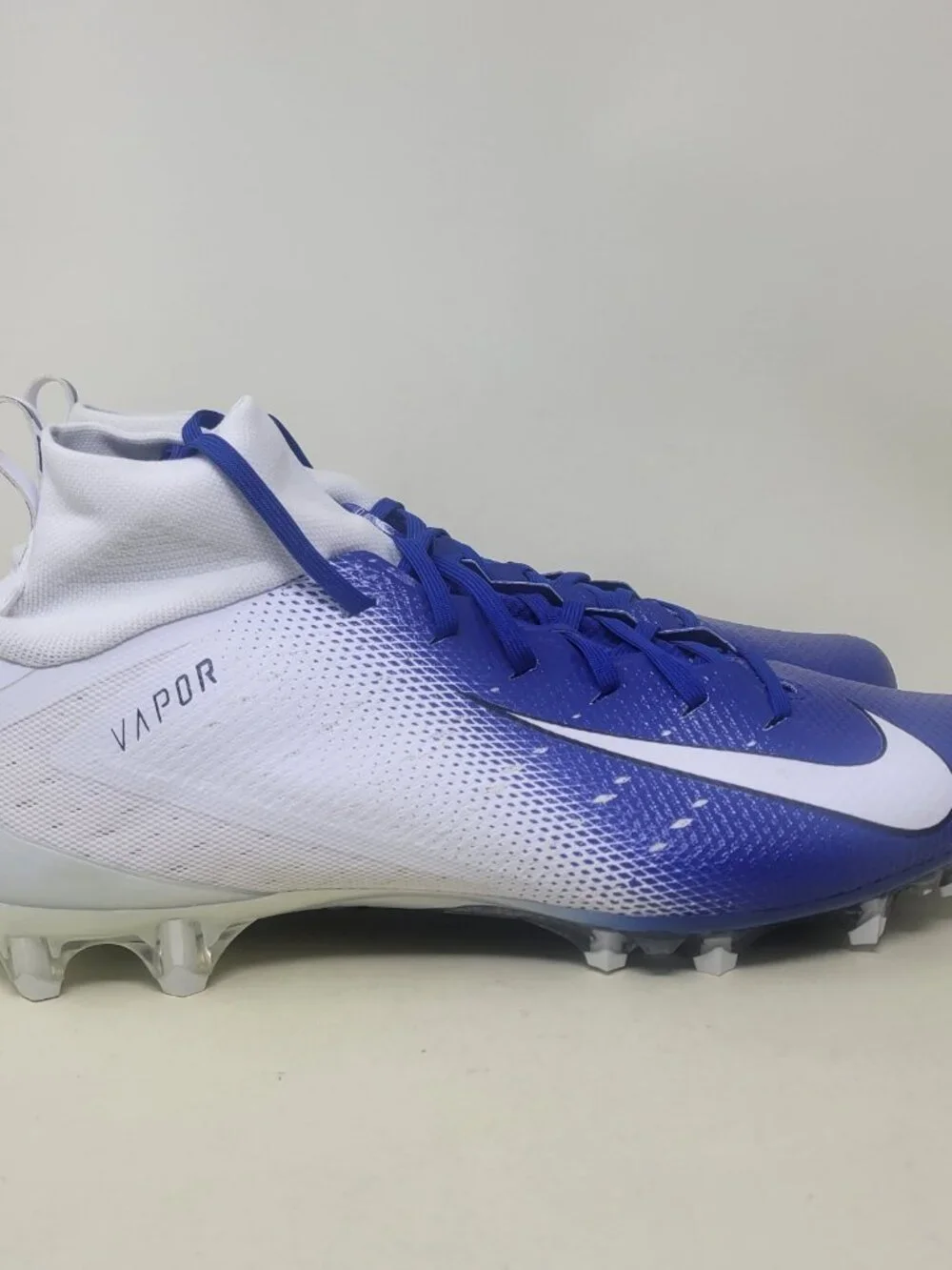 Nike Vapor Untouchable Pro 3 Football Cleats AO3021-145 Royal Blue White Size 15